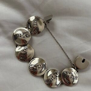 Brighton Silver Bracelet with Intricate Design